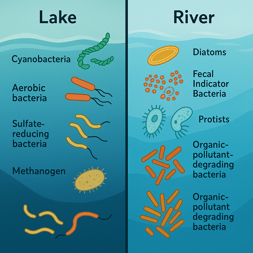 호수와 하천의 미생물 군집 차이 분석 관련 사진