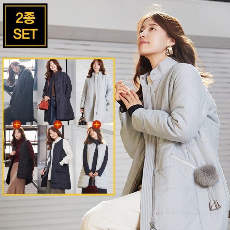 마르조 2종 여성웜데이퀼팅패딩세트 MEWFFUS02