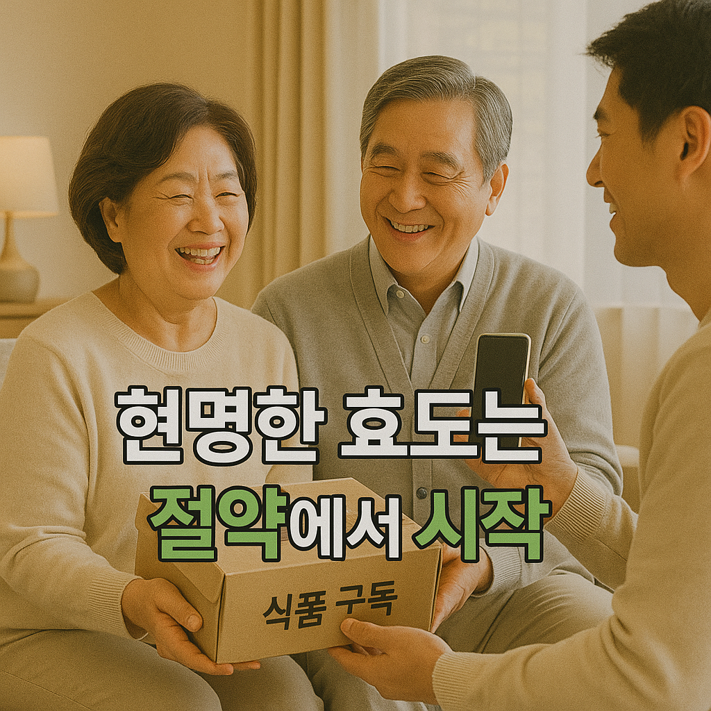 현명한 효도와 절약의 시작