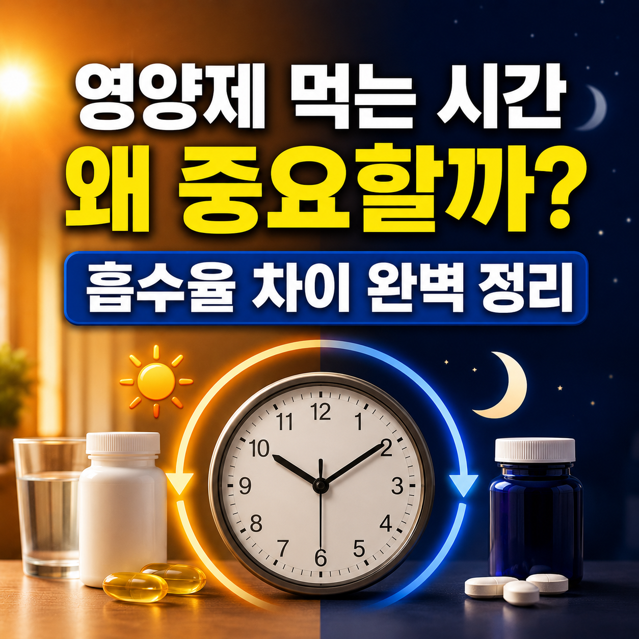 영양제 먹는 시간