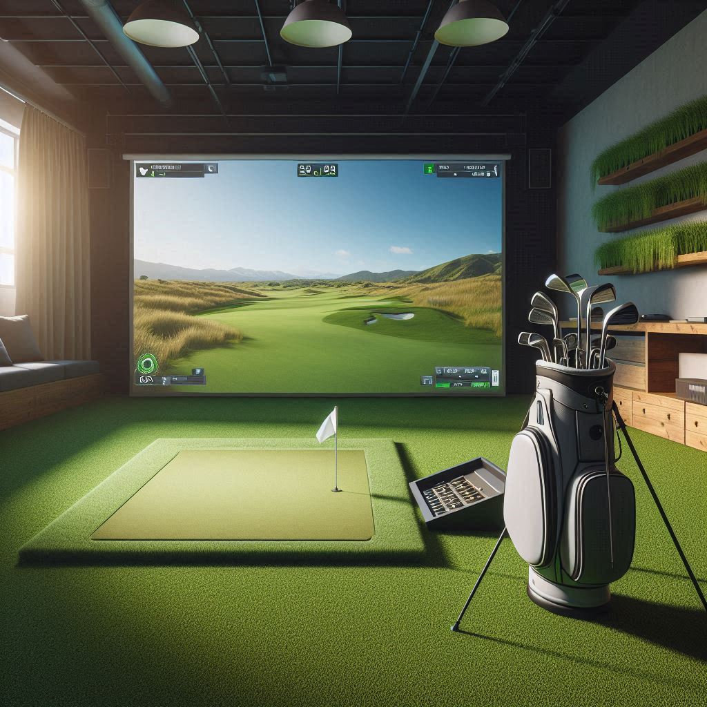 스크린골프장 배경