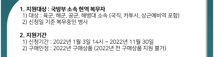 지원대상, 지원기간