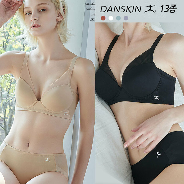 TV홈쇼핑 단스킨 풀커버 노와이어 브라팬티 패키지 13종