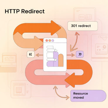 HTTP 리다이렉트 아키텍처 이미지