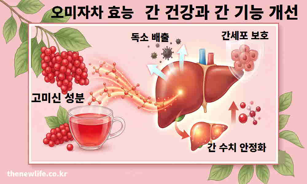 오미자차 효능 간 건강 간 기능 개선
