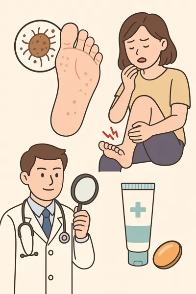 무좀 전염 여부와 주의사항