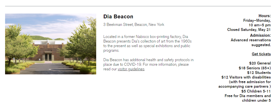 Dia beacon information