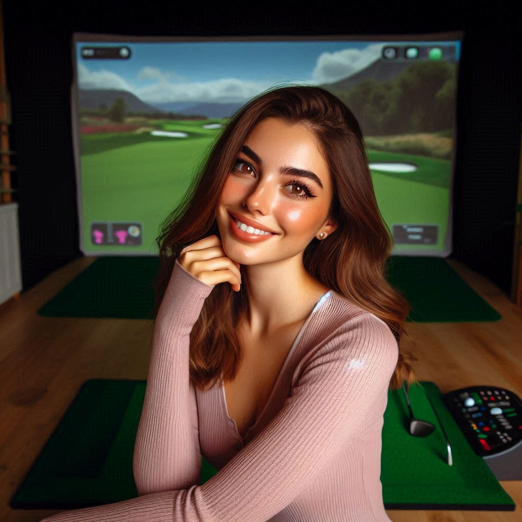 실내골프연습장 배경