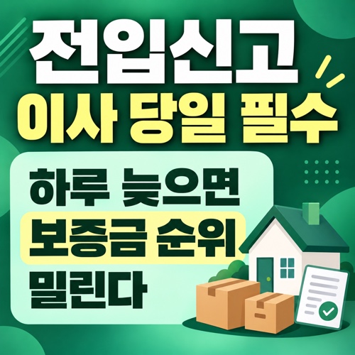 전입신고 방법과 필요서류, 이사 당일 전입신고해야 하는 이유 정리