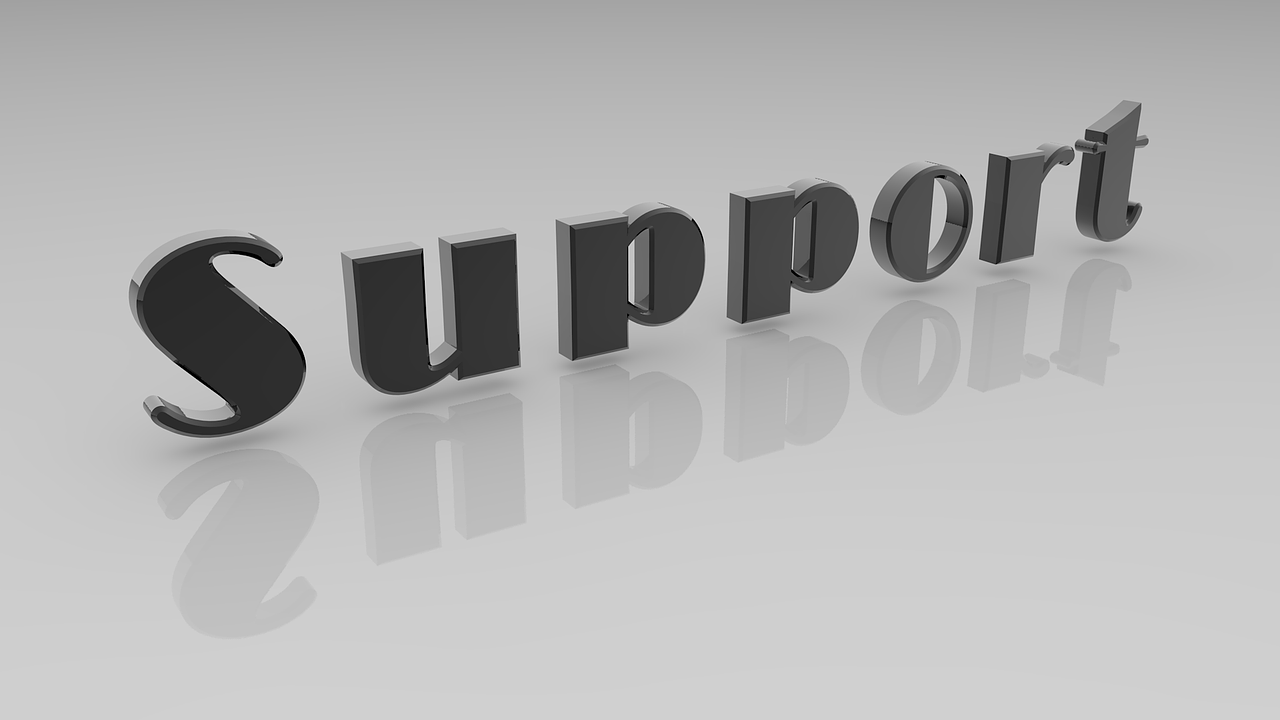 support 글자