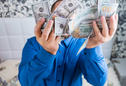 로또 꿈을 꾸는 사람의 모습