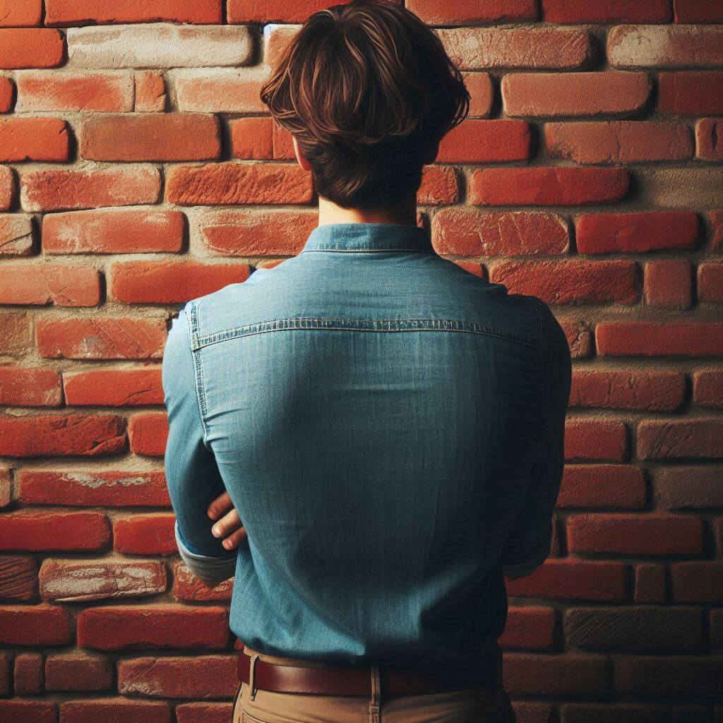 벽에 가로막혀