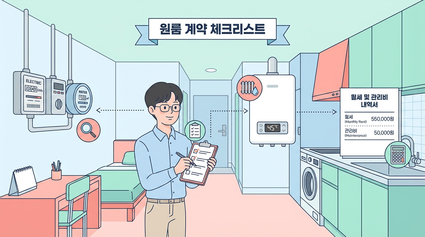 원룸 월세 계약 전 확인사항