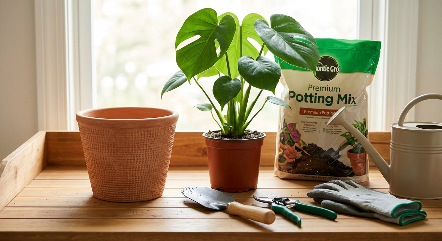 식물 분갈이 몸살 방지를 위한 올바른 흙 채우기와 뿌리 관리 방법