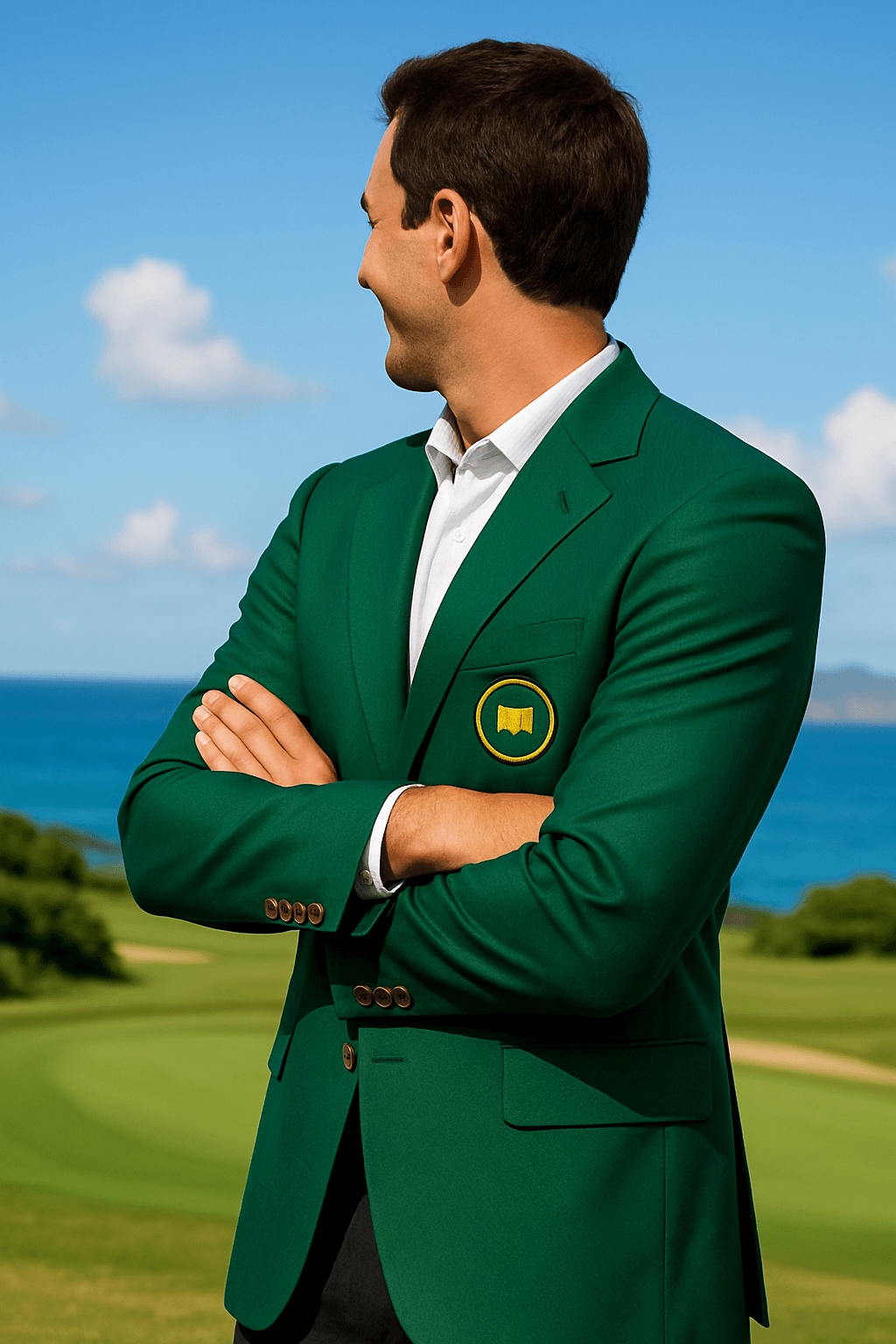 우승자켓입은 선수