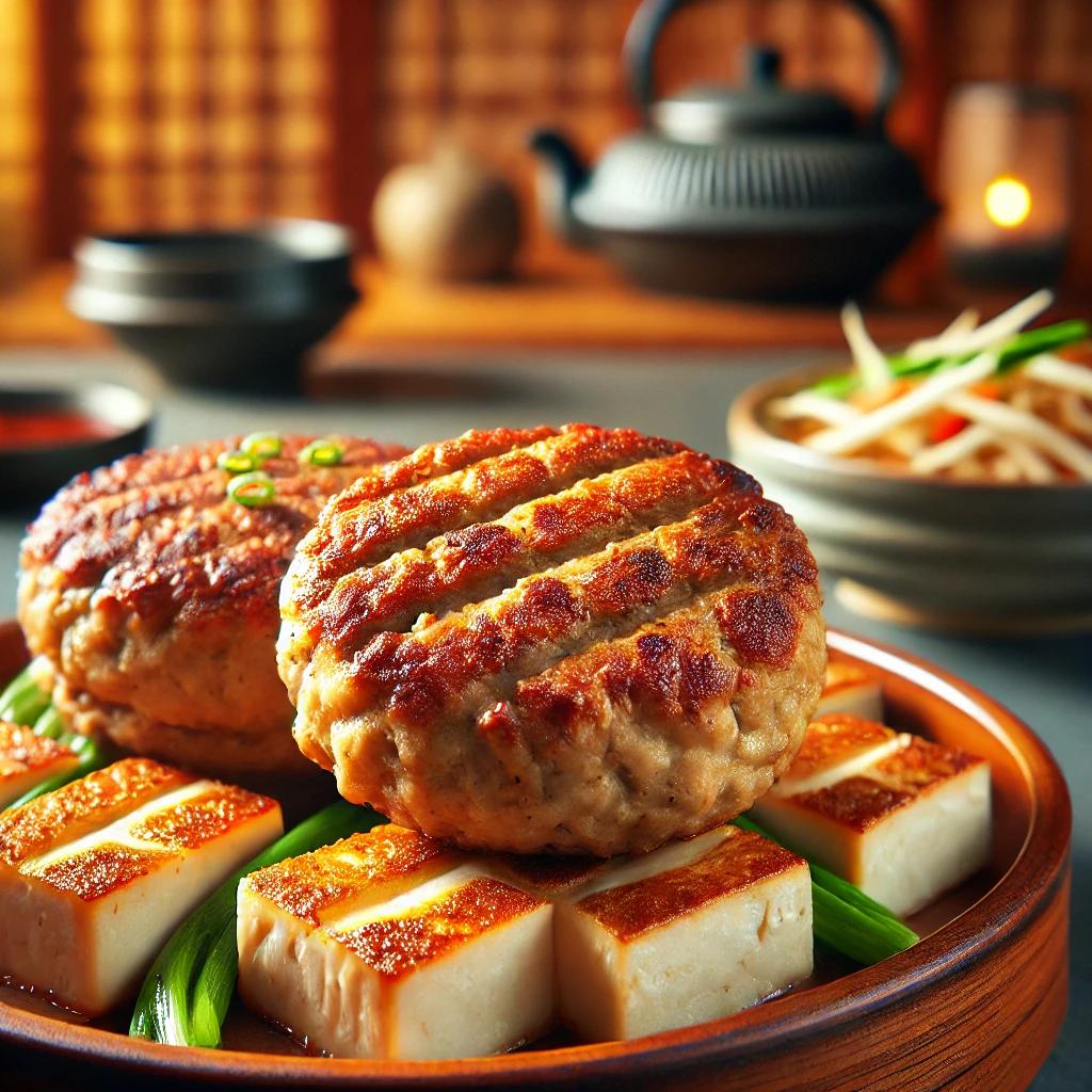 돼지고기 동그랑땡 소고기 두부 동그랑땡