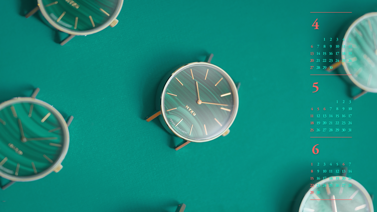 01 손목시계 B - 2025년5월 노트북배경화면