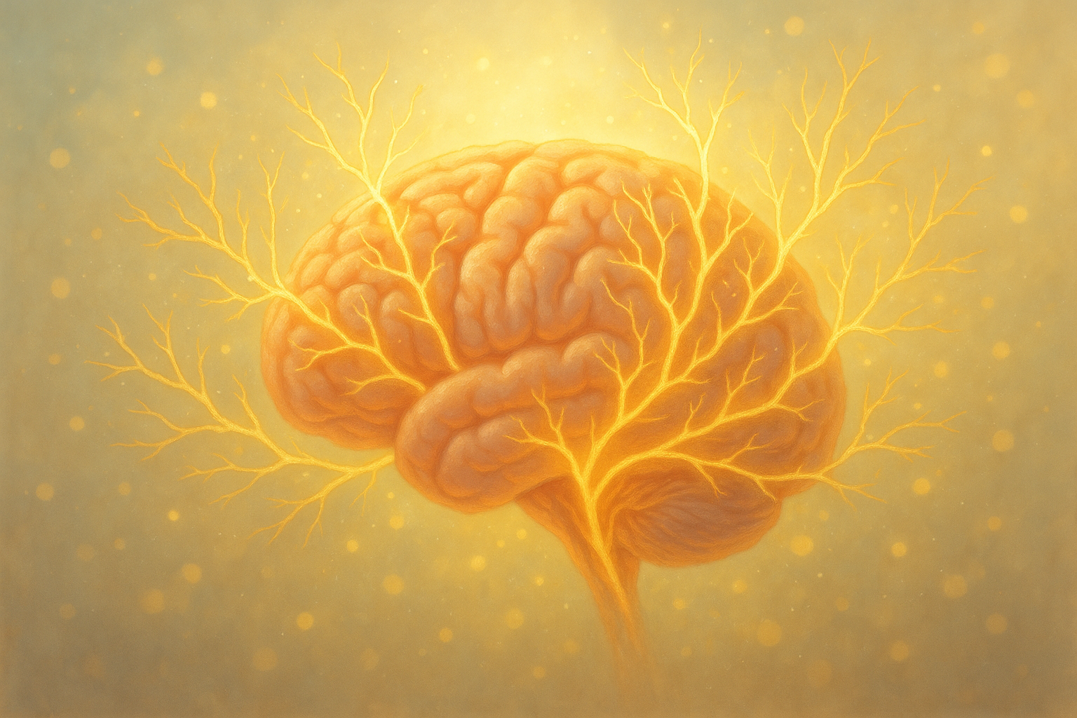 뇌에 여러 장점이 많은 BDNF 관련 참조 뇌 일러스트