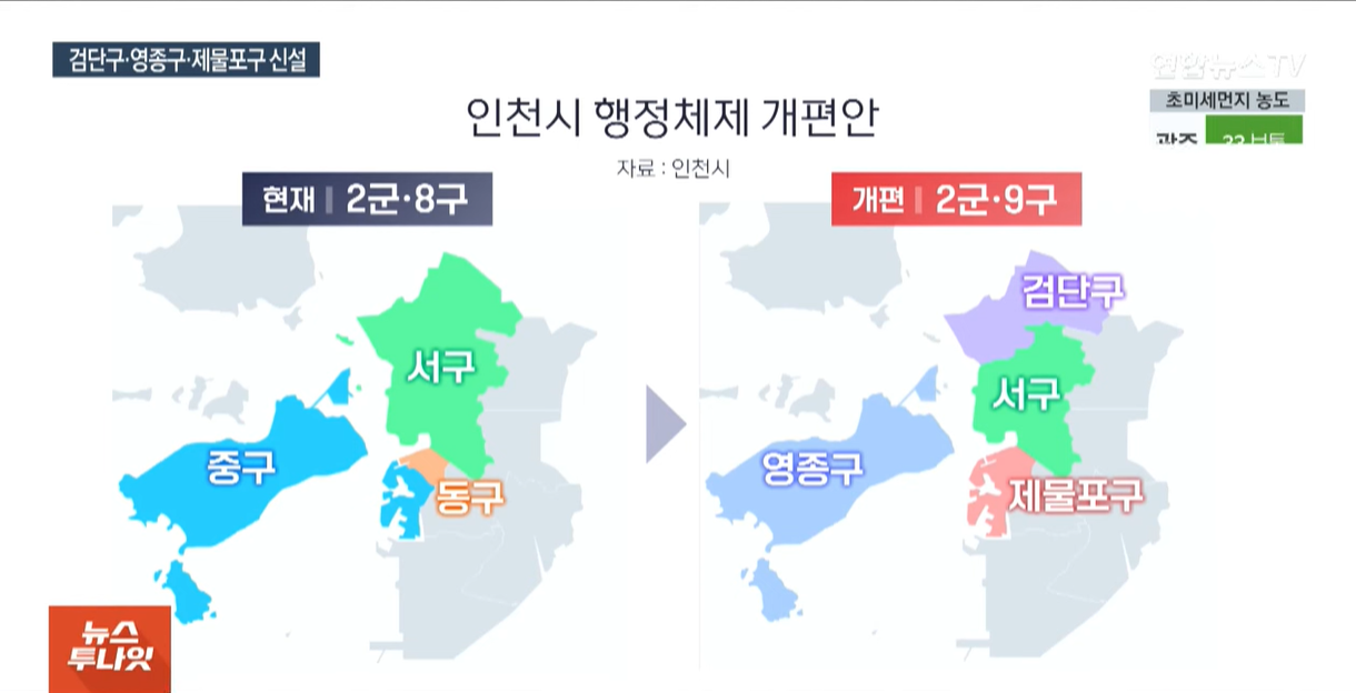 행정 개편안