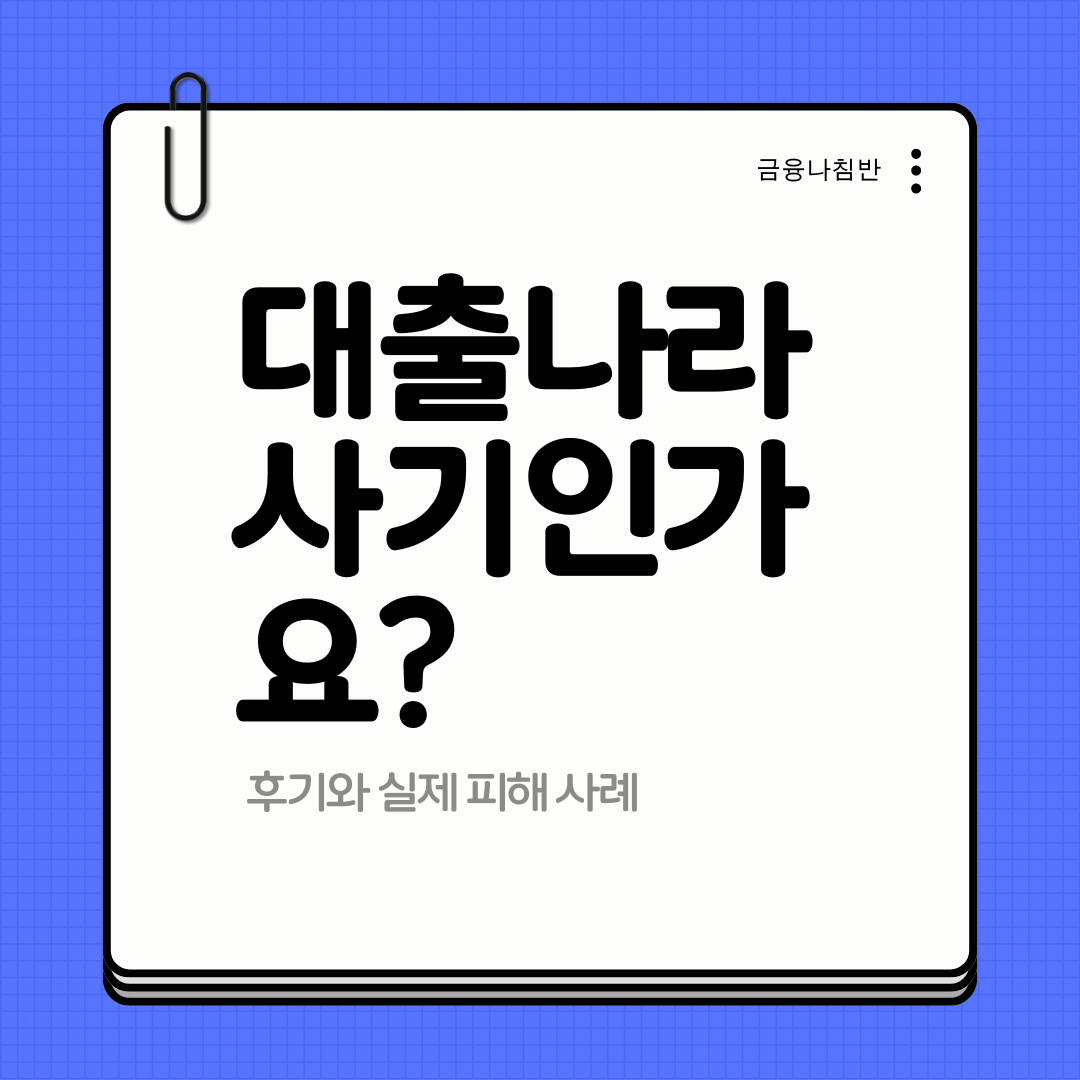 대출나라 사기 01