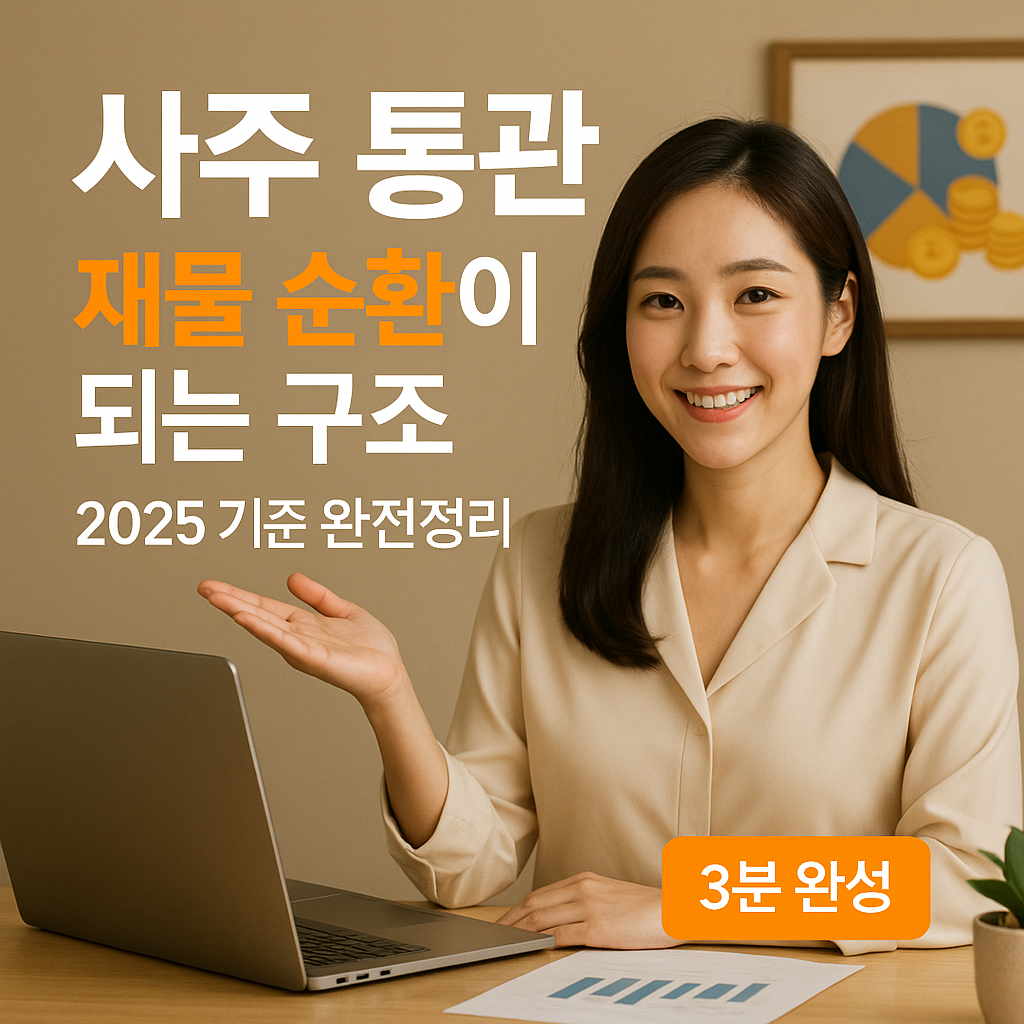 사주 통관 ｜ 재물 순환이 되는 구조 2025 기준 완전정리