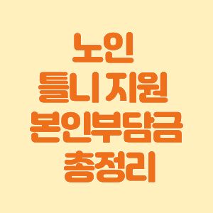 노인 틀니 지원 본인부담금