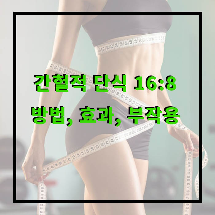 간헐적 단식 16:8 방법, 효과, 부작용