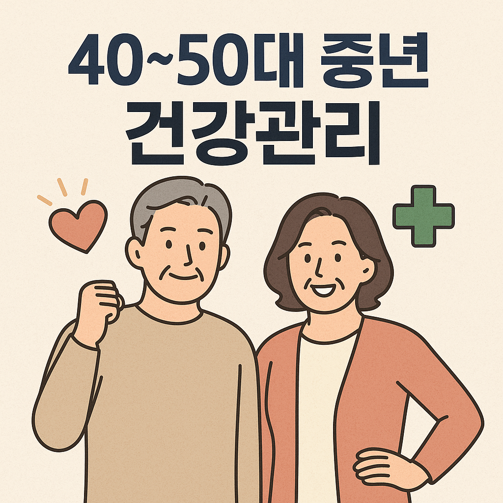 40~50대가 꼭 알아야 할 중년건강관리 관련 이미지