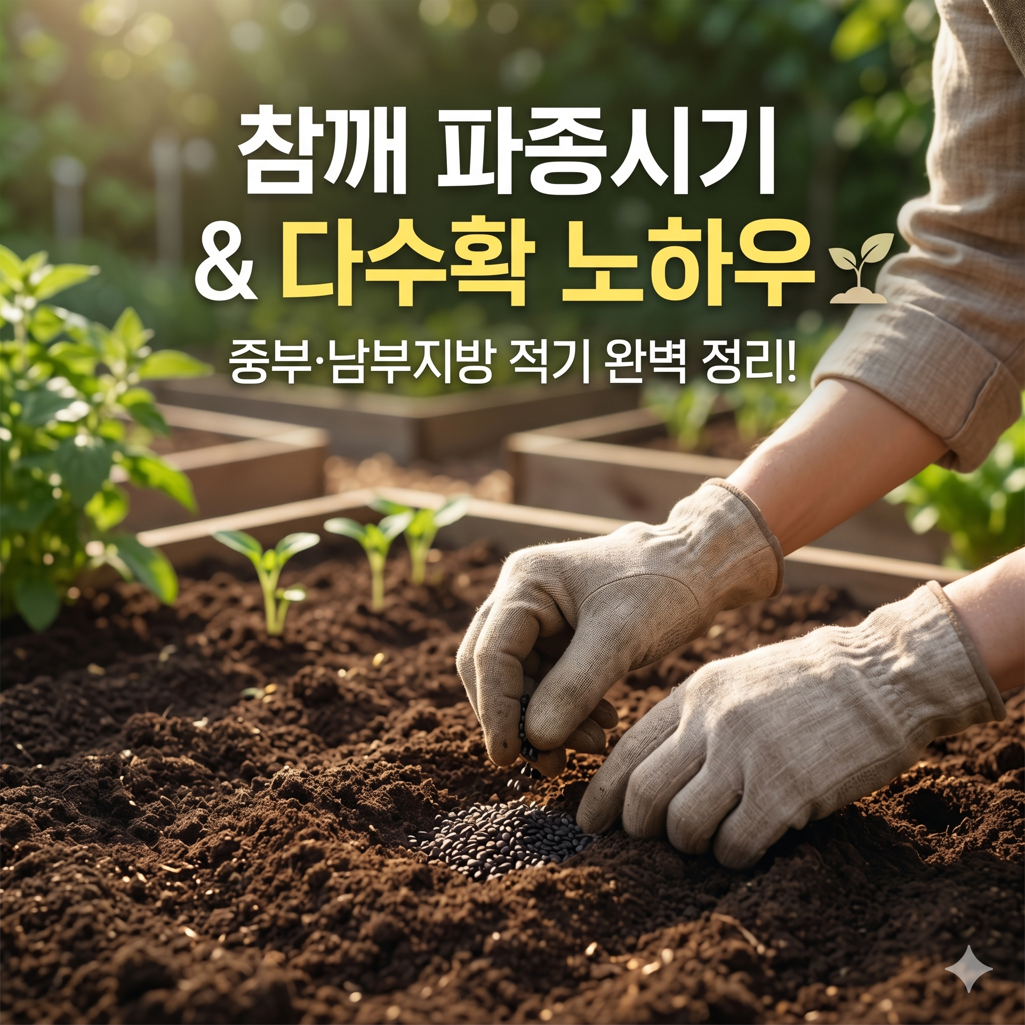 참깨 파종시기 완벽 정리: 중부&middot;남부지방 적기와 다수확 노하우