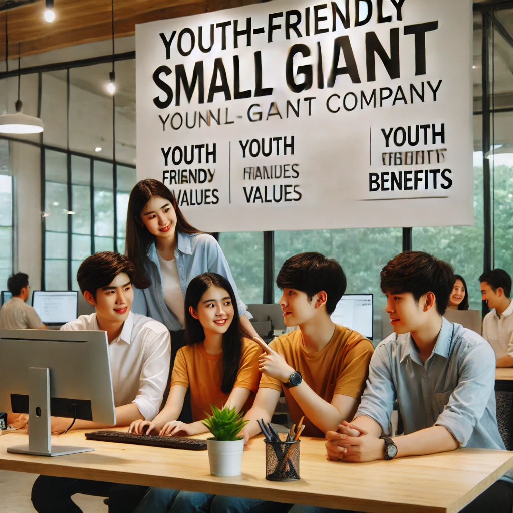 청년친화 강소기업에서 근무하는 청년 직원들
