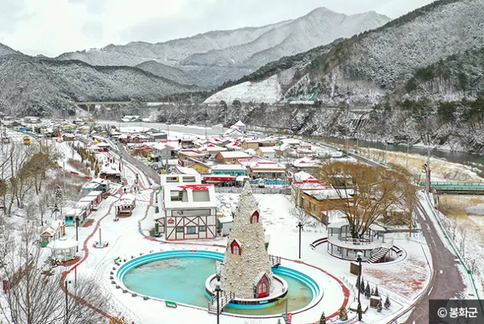 분천산타마을전경-사진