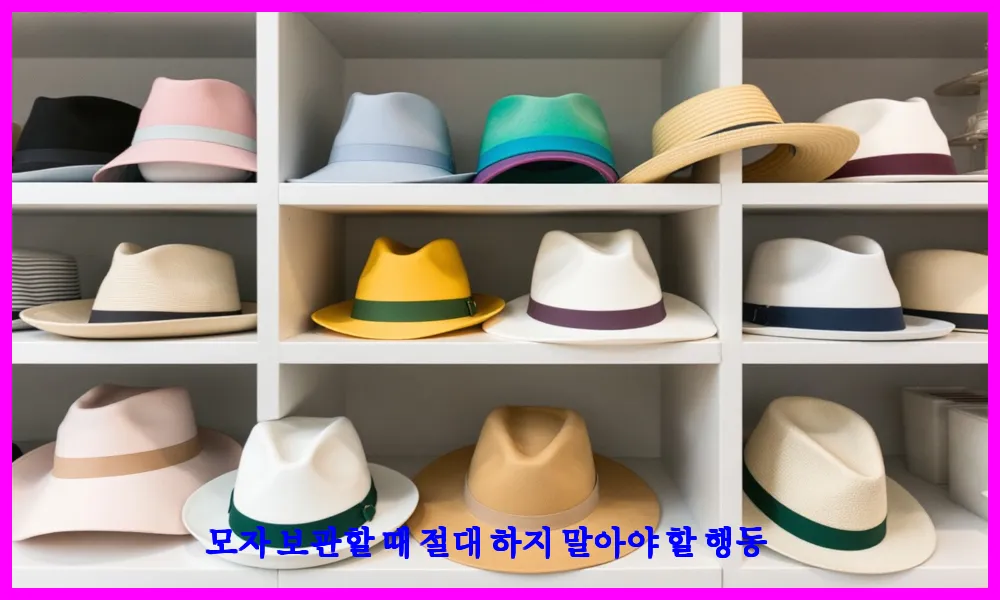 모자 보관할 때 절대 하지 말아야 할 행동