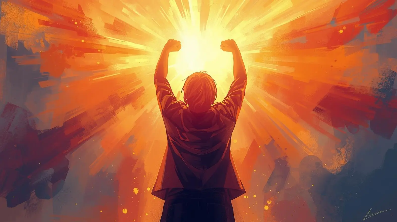 자신을 믿는 사람의 이미지