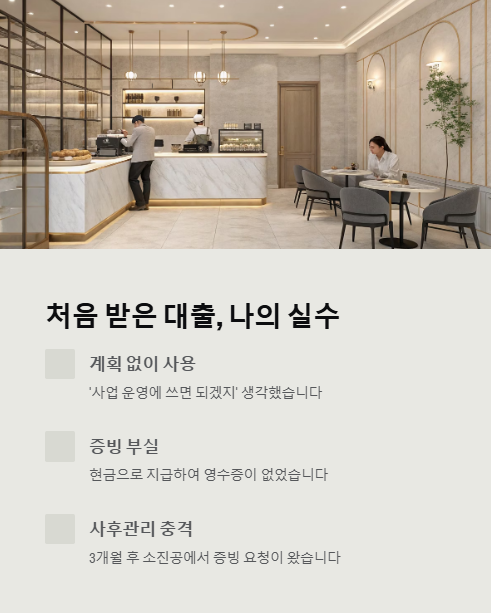 처음 받은 대출 나의 실수