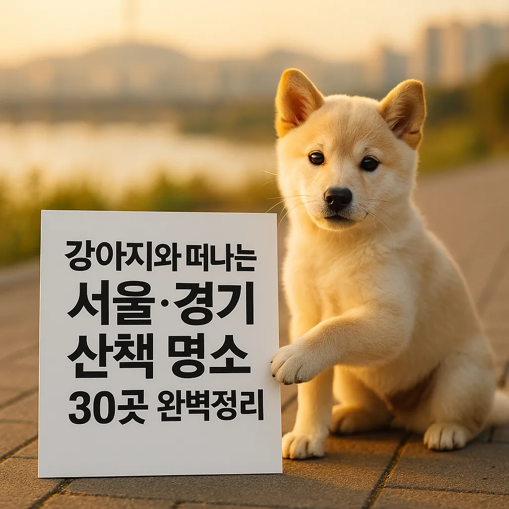강아지와 떠나는 서울·경기 산책 명소 30곳 완벽정리