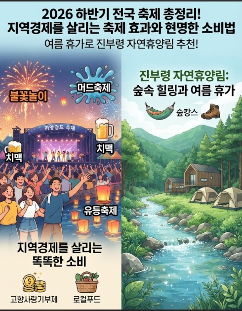 2026 하반기 전국 축제 총정리! 지역경제를 살리는 축제의 경제효과와 현명한 소비법