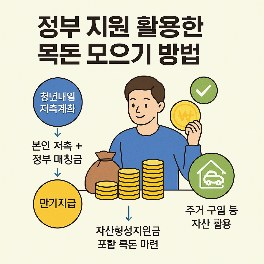 정부 지원 활용한 목돈 모으기 방법