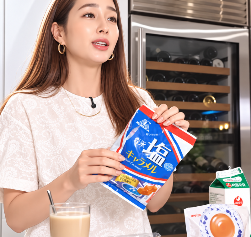 모리나가 소금 카라멜 봉지