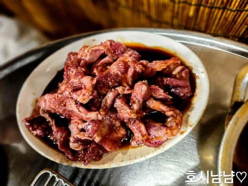 하남 인삼한약막걸리 식감이 오도독한 오도독구이