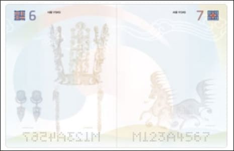 여권 내지 디자인 2