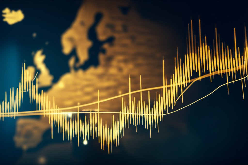 러-우 전쟁과 코스피 영향 분석 그래프, 매거진 에디토리얼 스타일, 고급스러운 화보 느낌