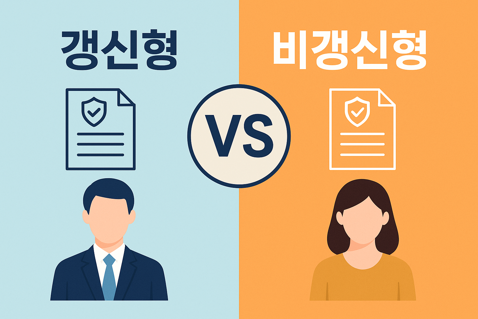 갱신형 vs 비갱신형 보험