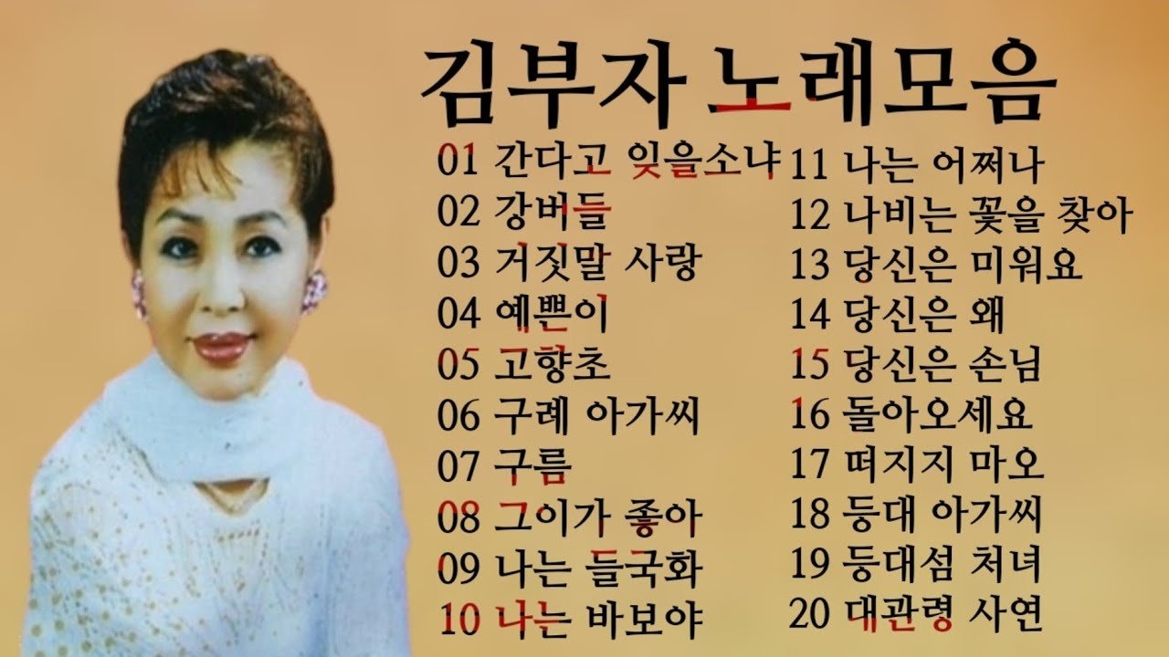 김부자 가수 노래 모음