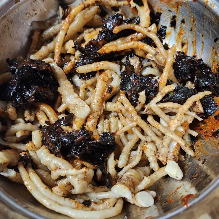 옹굿나물 양념, 쓴나물 양념, 나물 무침양념, 고들빼기 양념, 쓴나물 양념 레시피, 옹굿나물 나물 레시피