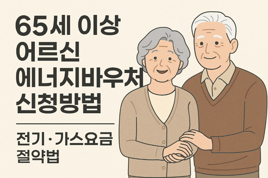 65세 이상 어르신 에너지바우처 신청방법|전기·가스요금 절약법