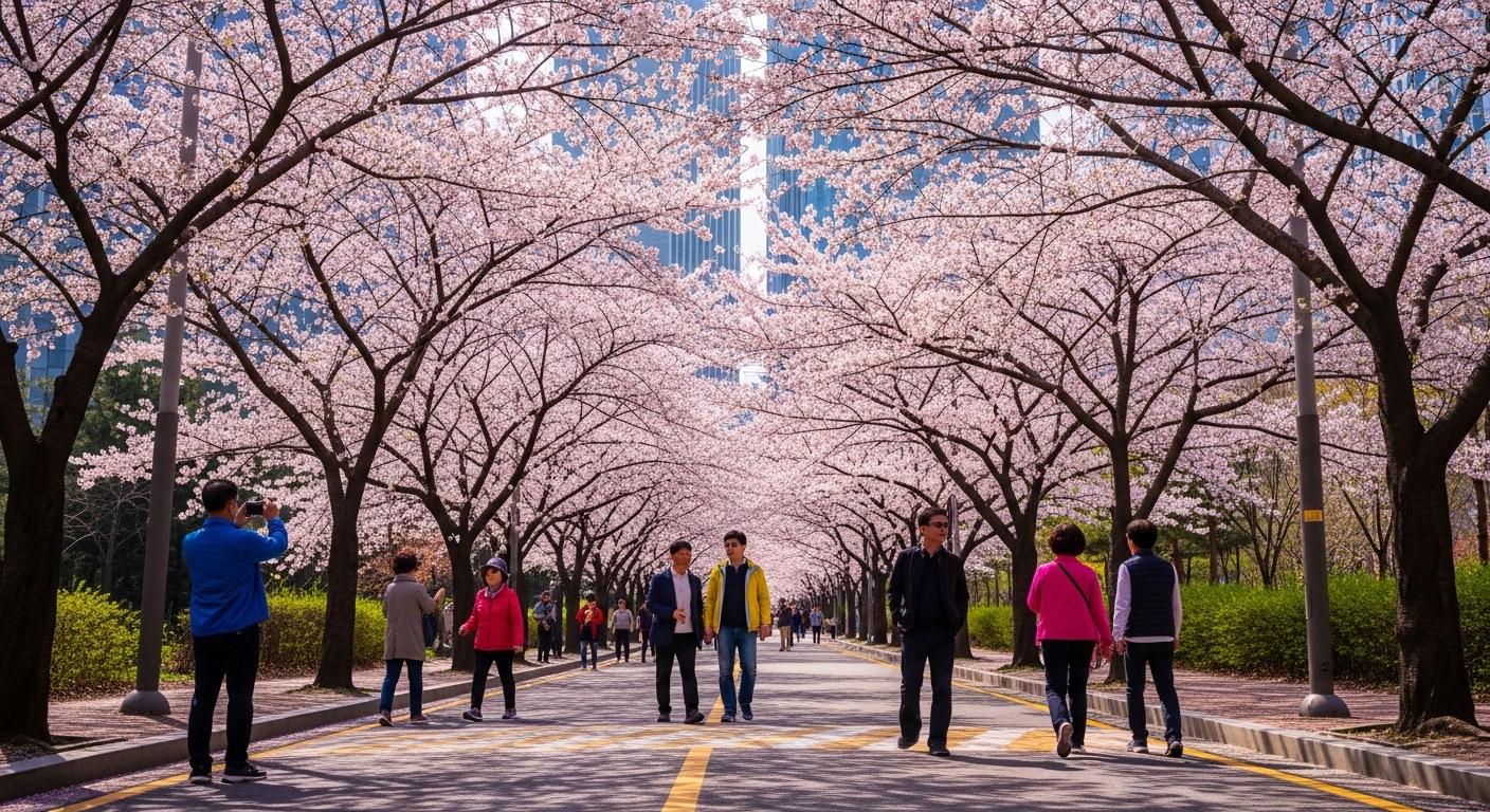 서울 여의도 윤중로 벚꽃