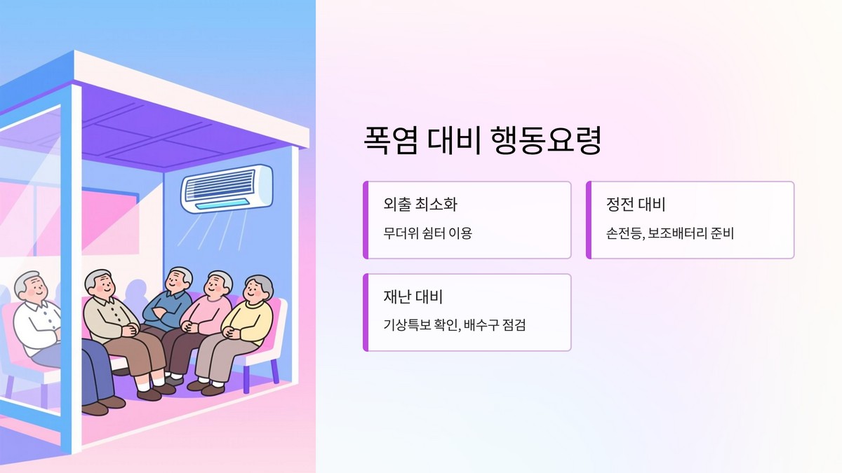 폭염·재난 대비 기본 안전 지침