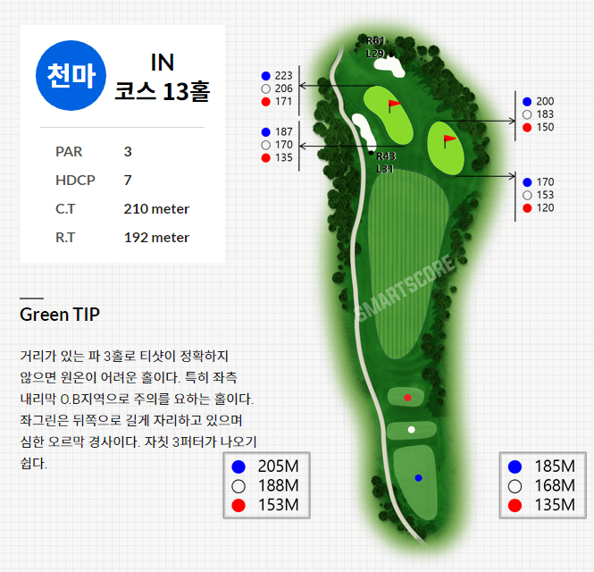 경주신라 컨트리클럽 천마코스 13