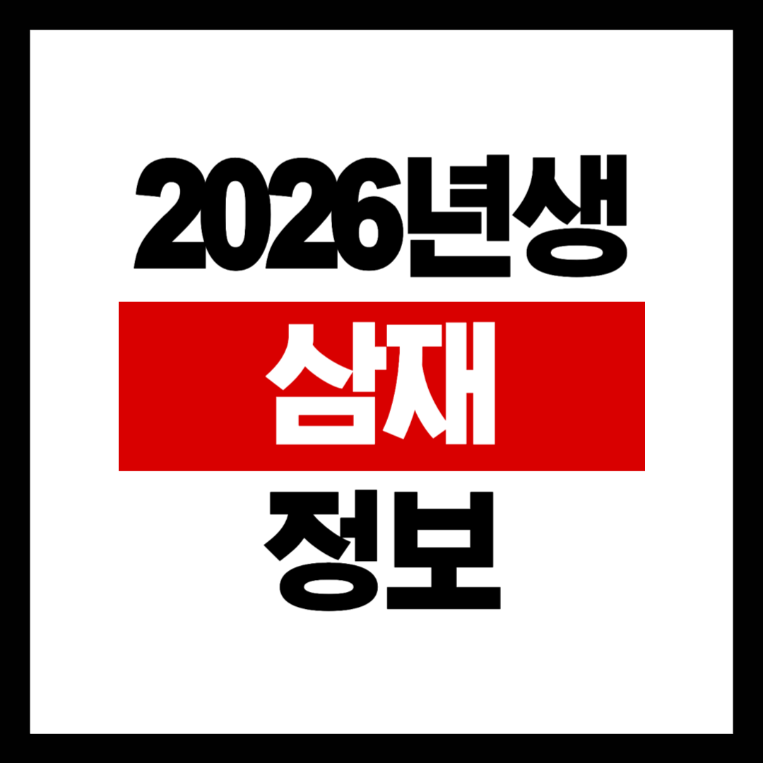 2026년생 삼재