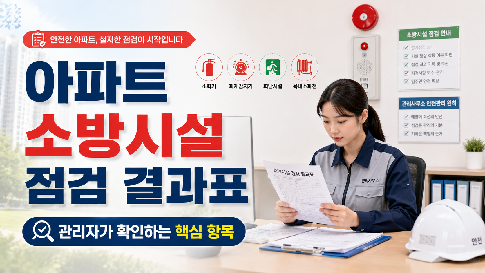 아파트 소방시설 점검 결과표 읽는 방법, 지적사항과 보수 우선순위 확인법
